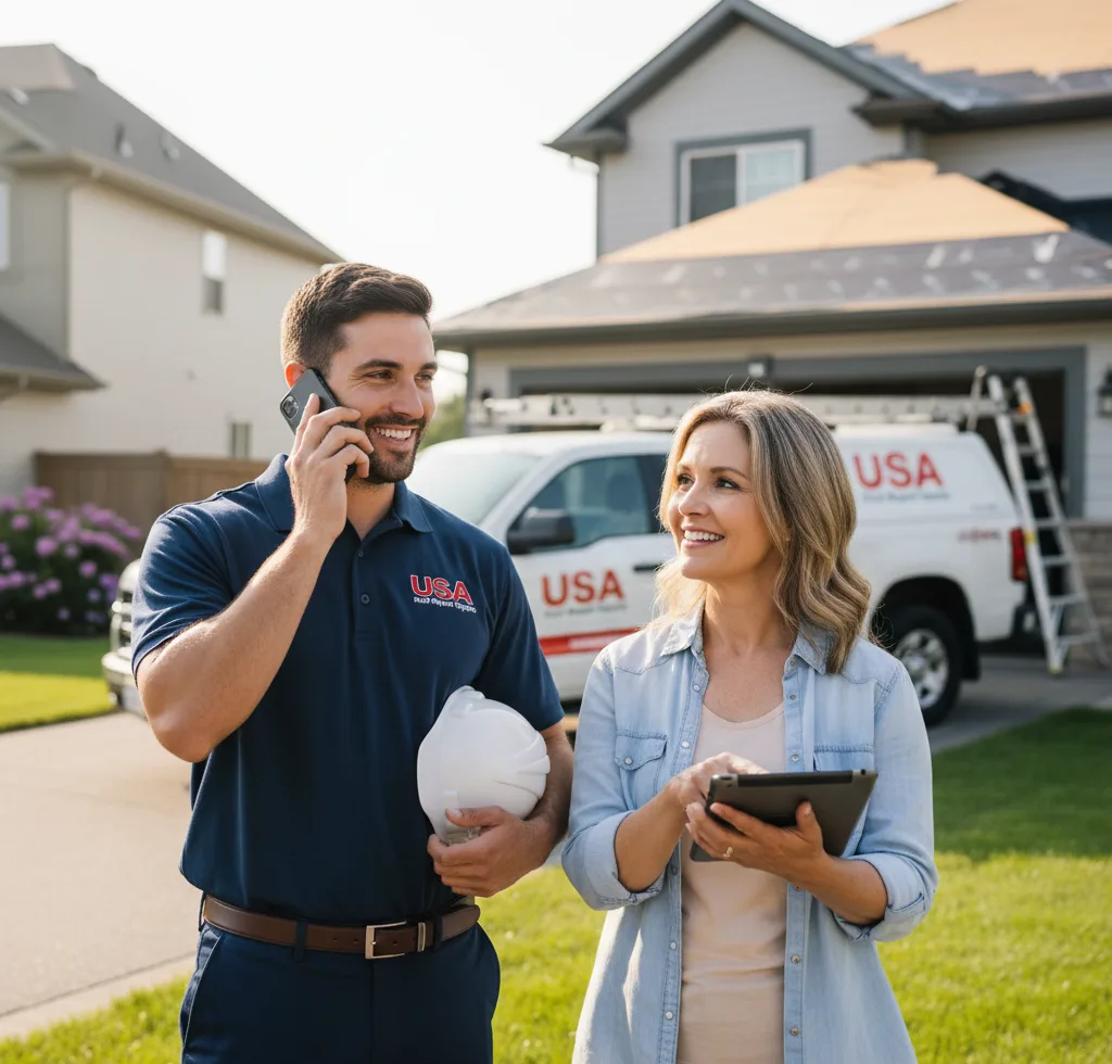 USA Roof Repair Experts customer support in Mattoon